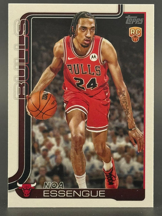 Noa Essengue 2024-25 Topps basketball rookie card, #24, Chicago Bulls.