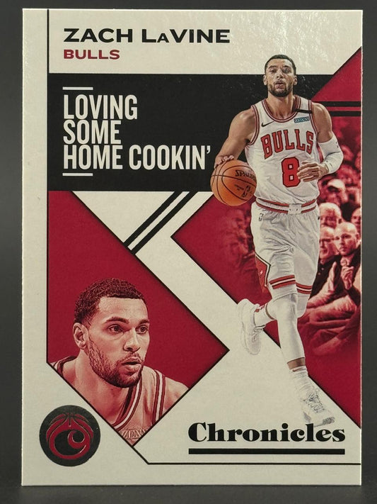 Zach LaVine 2019-20 Panini Chronicles "Loving Some Home Cookin'" basketball card.