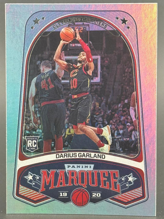 2019-20 Panini Marquee Darius Garland rookie trading card.
