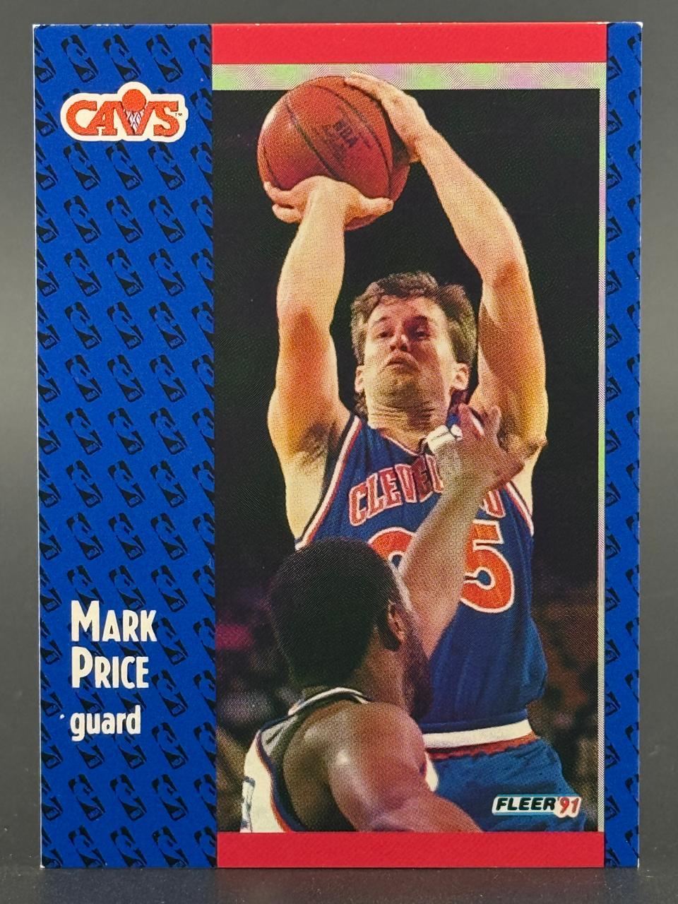 1991 Fleer Mark Price basketball trading card.