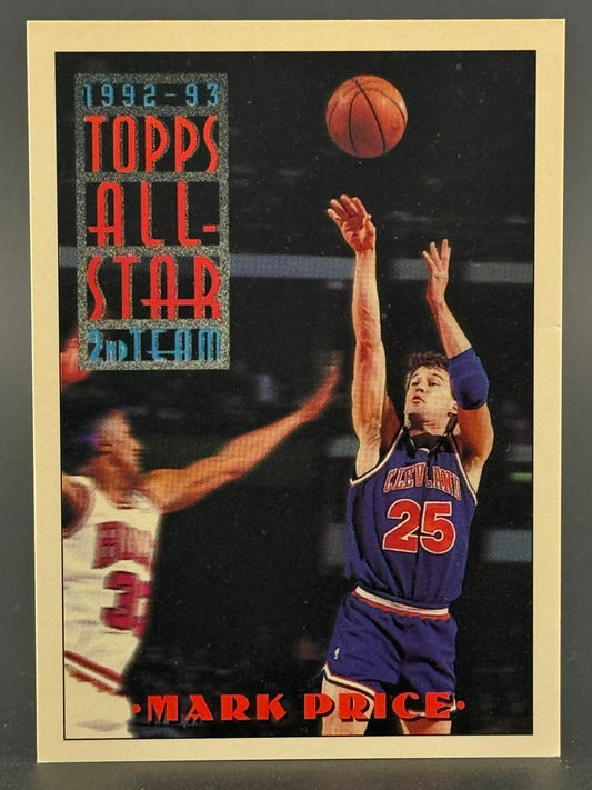 1992-93 Topps All-Star 2nd Team Mark Price basketball card.