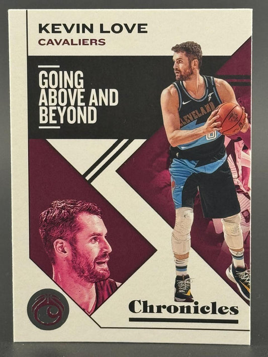 Kevin Love 2020-21 Panini Chronicles "Going Above and Beyond" basketball card, number GAB-8.