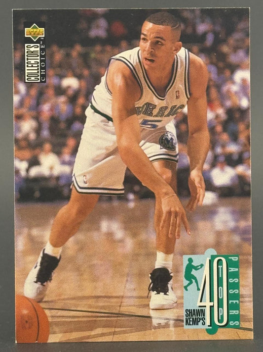 1995-96 Upper Deck Collector's Choice Shawn Kemp basketball card, #40 Top Passers.