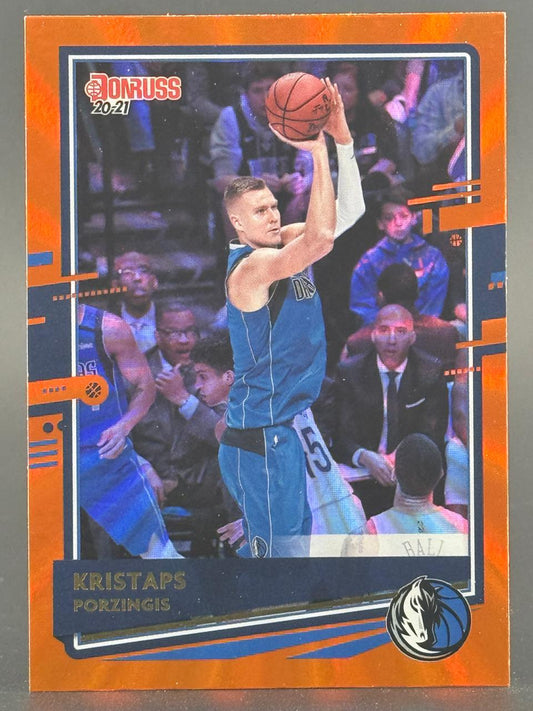 20-21 Donruss Kristaps Porzingis basketball card.