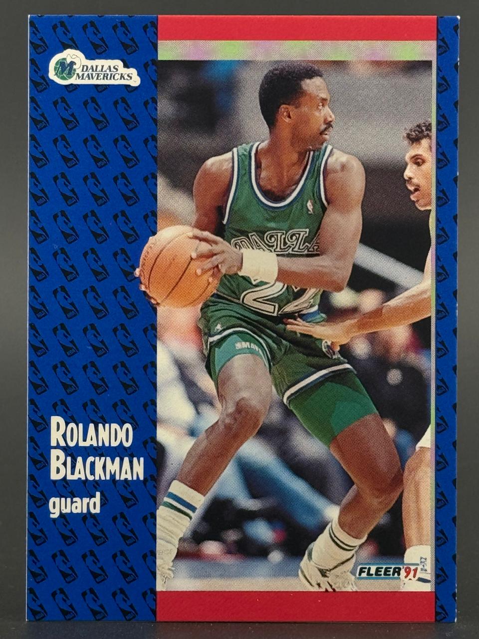 1991 Fleer Rolando Blackman basketball card #22.