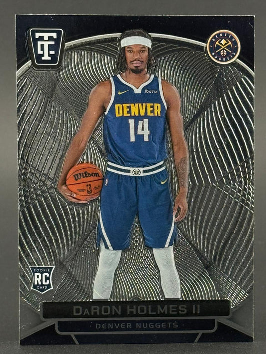 DaRon Holmes II Denver Nuggets basketball trading card with rookie card logo.