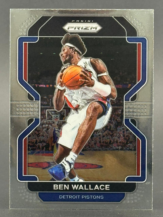 Ben Wallace Detroit Pistons Panini Prizm basketball trading card.