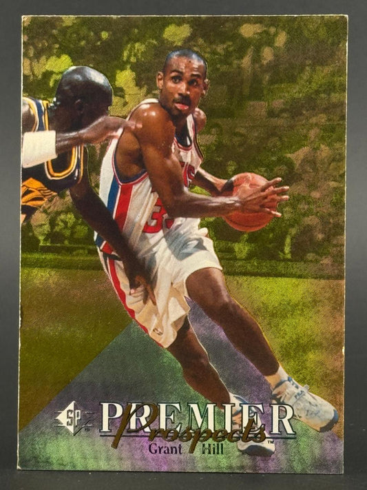 1994 SP Premier Prospects Grant Hill basketball trading card.