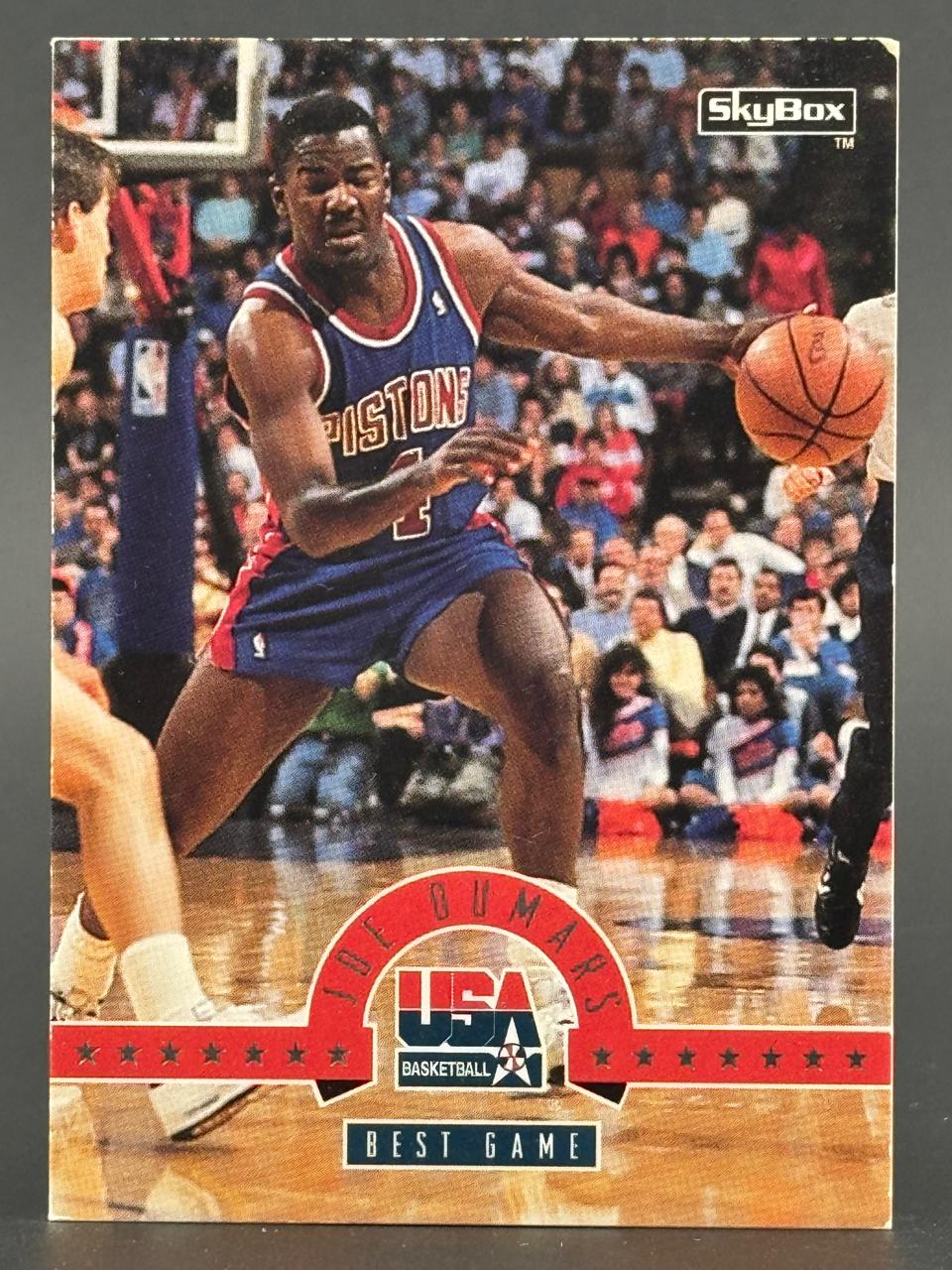 Joe Dumars 1991 SkyBox USA Basketball trading card, Best Game subset.
