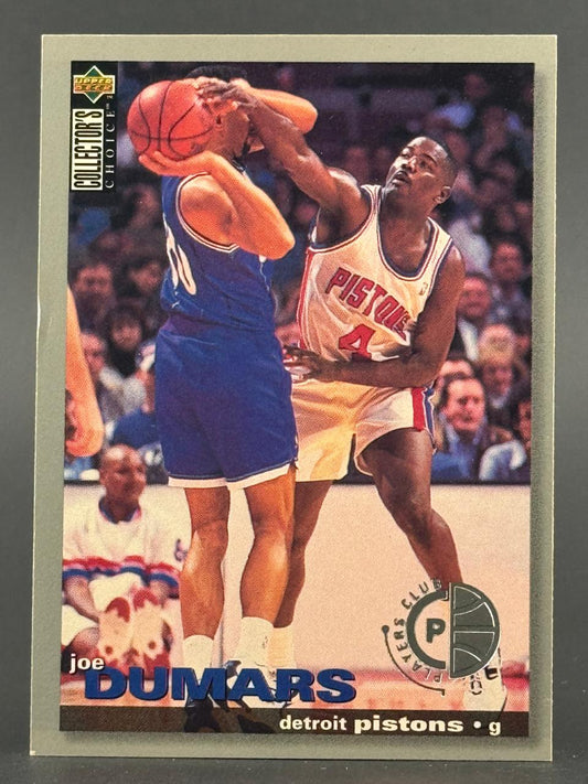 1994 Upper Deck Collector's Choice Joe Dumars Detroit Pistons trading card.