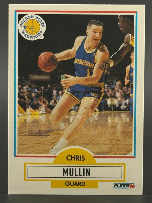 1990 Fleer Chris Mullin basketball card, #119.