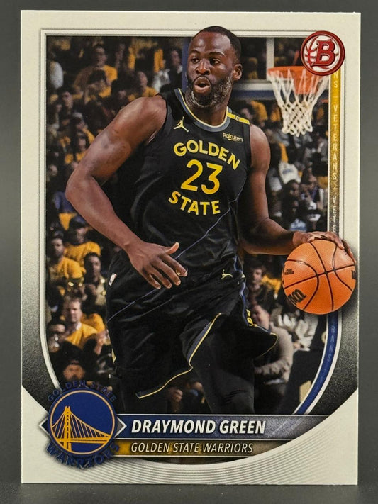 Draymond Green basketball card, Bowman, Golden State Warriors.