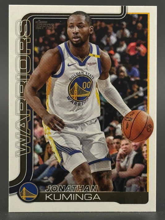 Jonathan Kuminga Warriors Topps trading card.