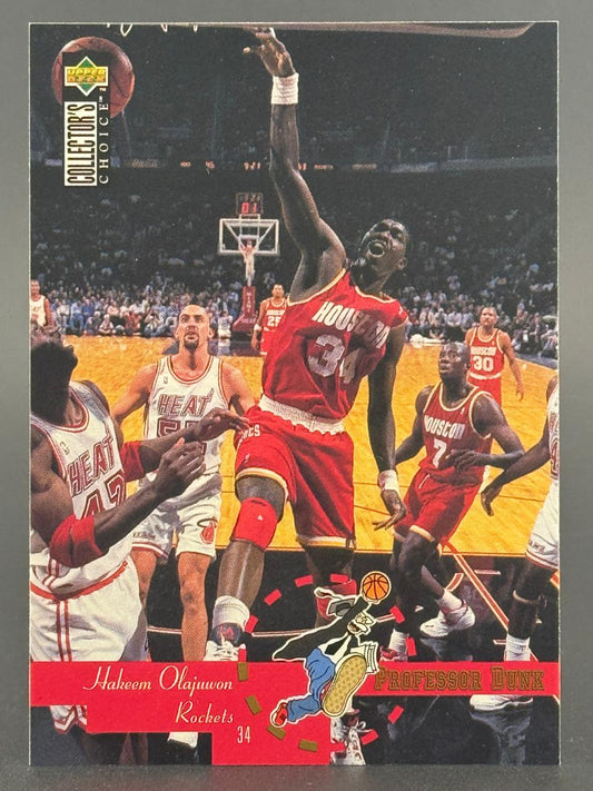 1994-95 Upper Deck Collector's Choice Hakeem Olajuwon basketball card #34.