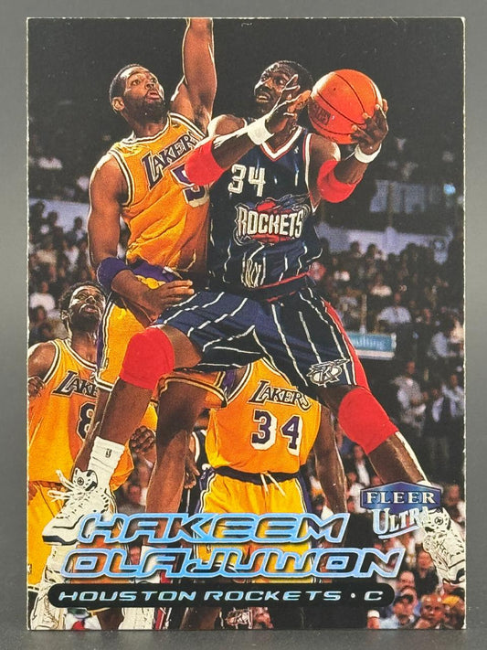 Hakeem Olajuwon 1996-97 Fleer Ultra basketball card.