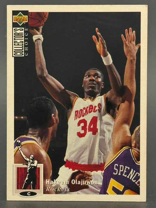 1994-95 Upper Deck Collector's Choice Hakeem Olajuwon basketball card #C.