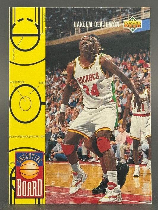 1993-94 Upper Deck Hakeem Olajuwon basketball card #34.