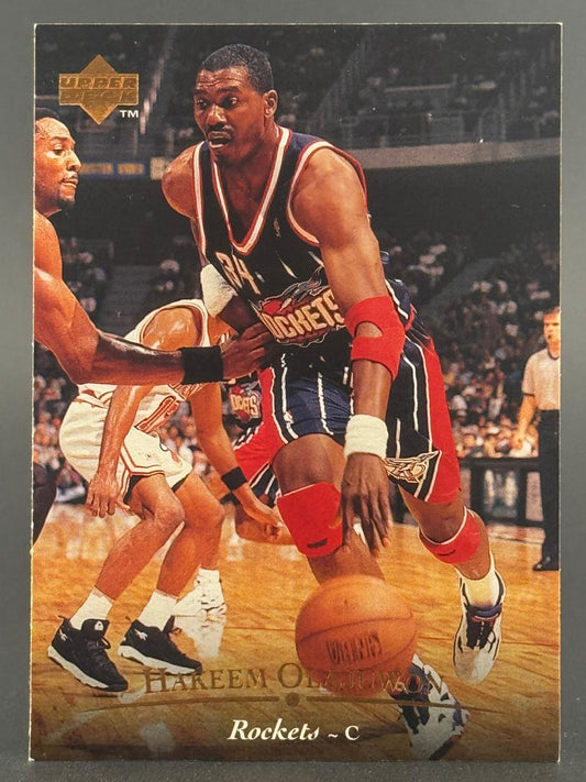 Hakeem Olajuwon 1993-94 Upper Deck basketball trading card.