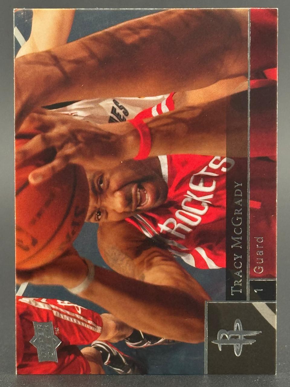 Tracy McGrady Houston Rockets basketball card, #1 Guard, Upper Deck.