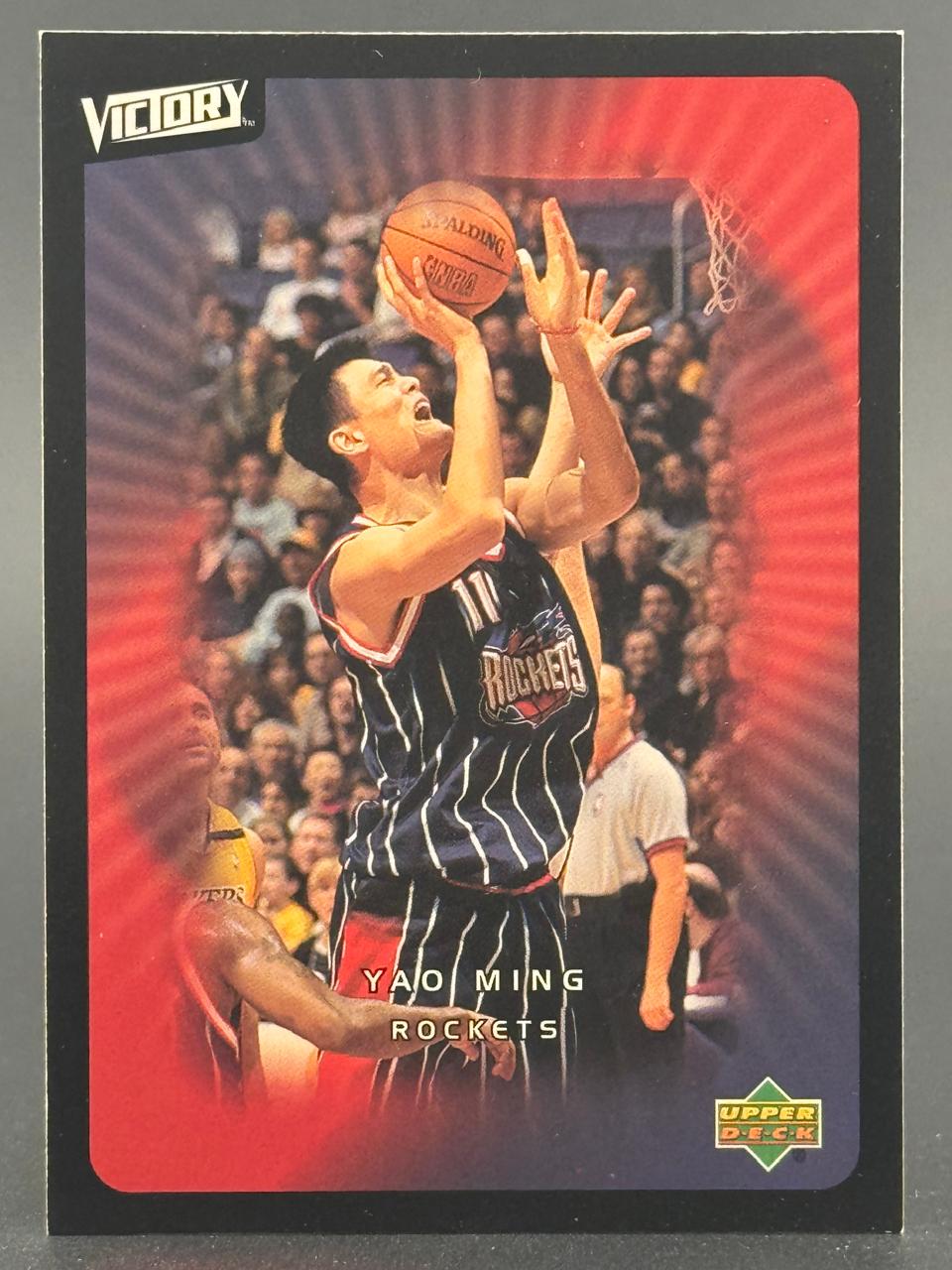 Yao Ming 2002 Upper Deck Victory basketball card, #11 Houston Rockets.