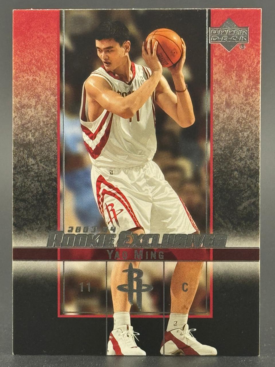 2003-04 Upper Deck Rookie Exclusives Yao Ming basketball card #11.