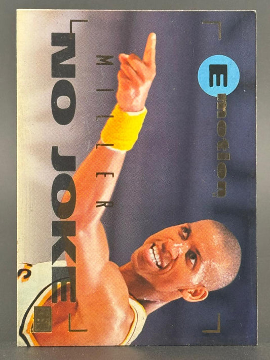 1994 E-Motion Reggie Miller basketball trading card, #NNO.