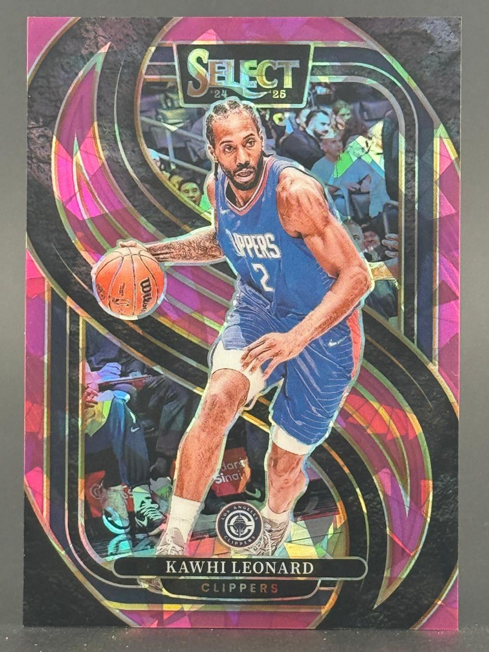 24-25 Panini Select Kawhi Leonard Clippers basketball trading card.