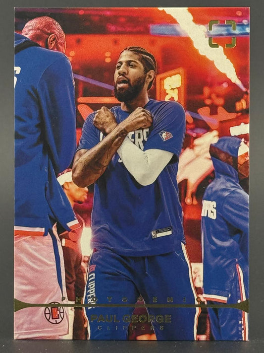Paul George 2023-24 Panini Photogenic Clippers basketball card.