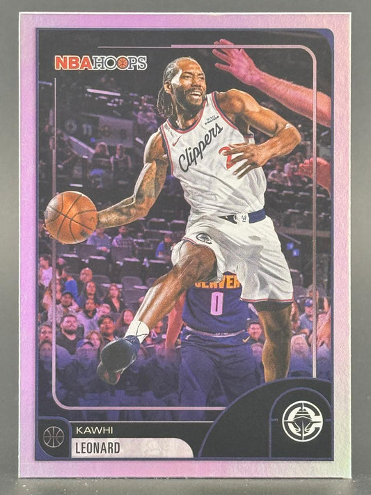 Kawhi Leonard 2023-24 NBA Hoops basketball card.