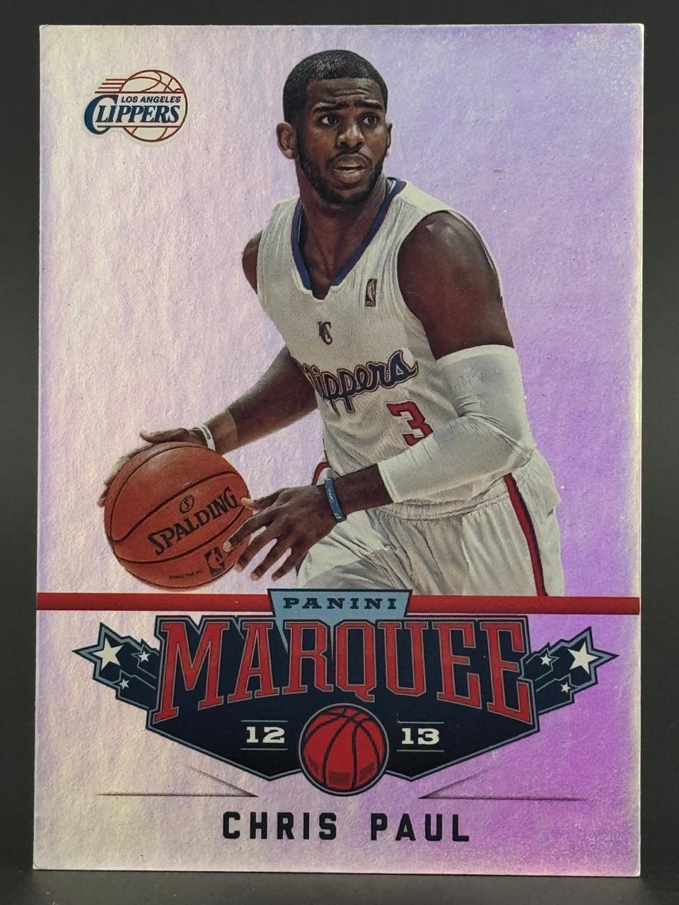 2012-13 Panini Marquee Chris Paul basketball trading card with Clippers uniform.