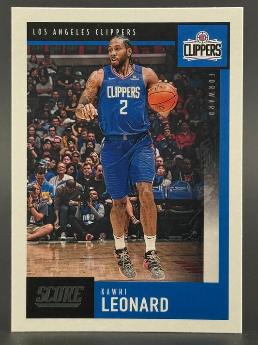 Kawhi Leonard Los Angeles Clippers basketball card, Score brand.