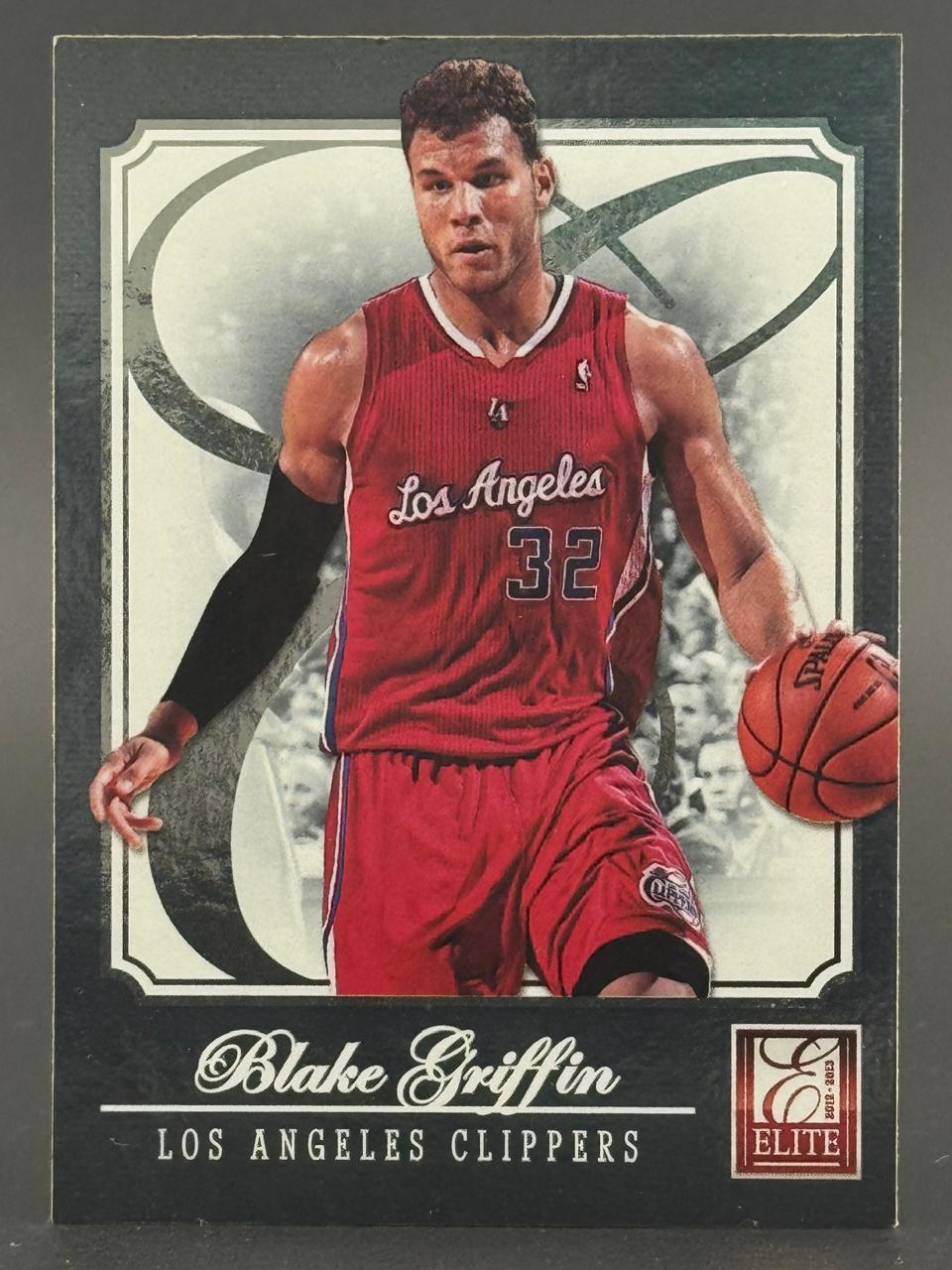 2012-13 Panini Elite Blake Griffin Los Angeles Clippers basketball card.