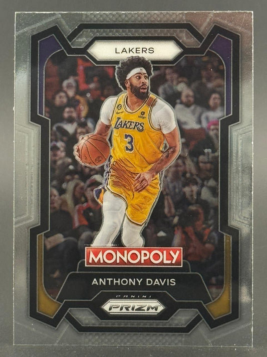 Anthony Davis 2022 Panini Prizm Monopoly basketball trading card, #3 Lakers.