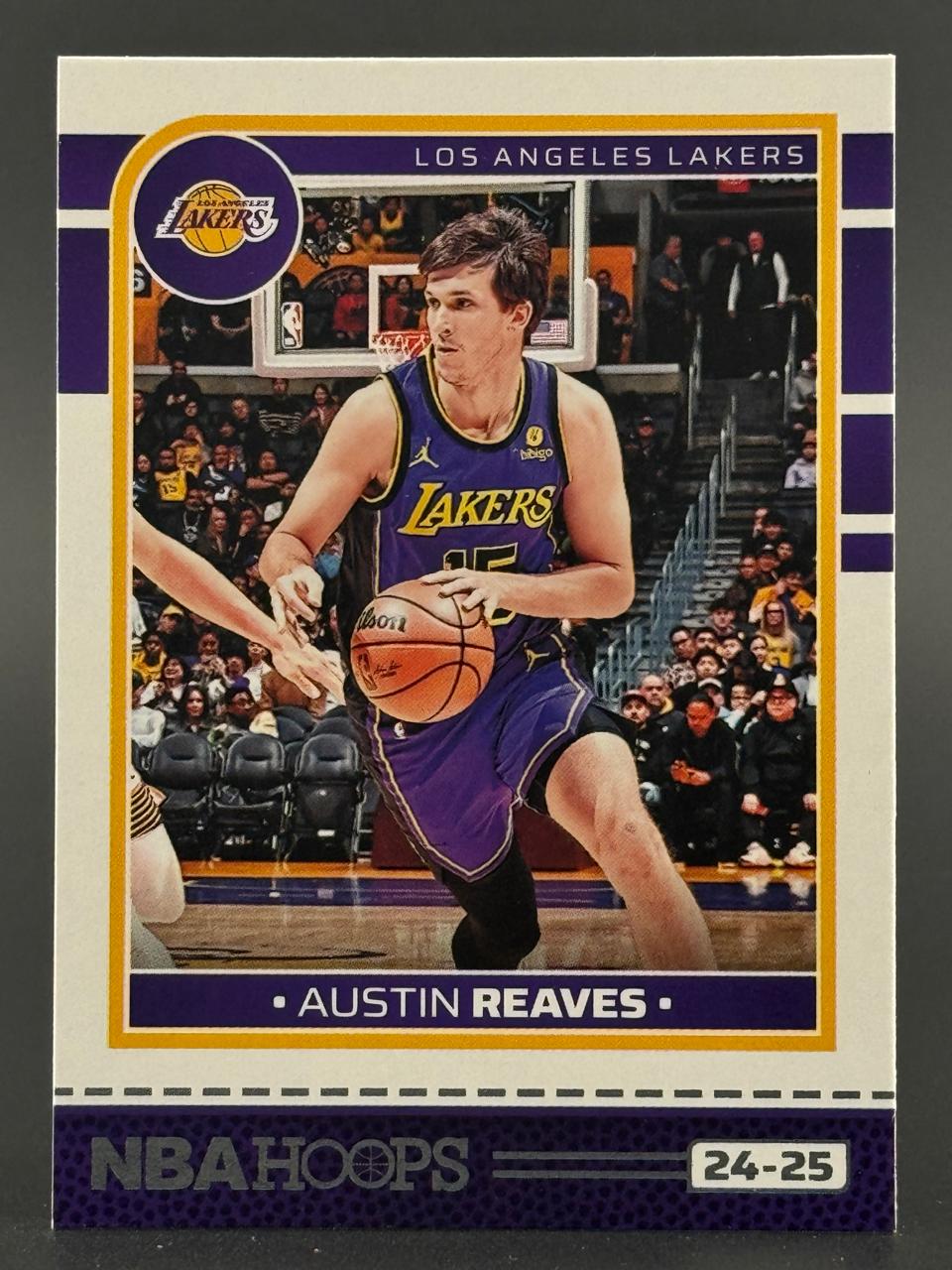 24-25 NBA Hoops Austin Reaves basketball card.