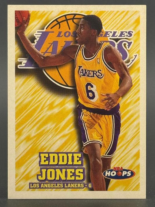 1994-95 NBA Hoops Eddie Jones trading card, #324, featuring him in a Los Angeles Lakers uniform.