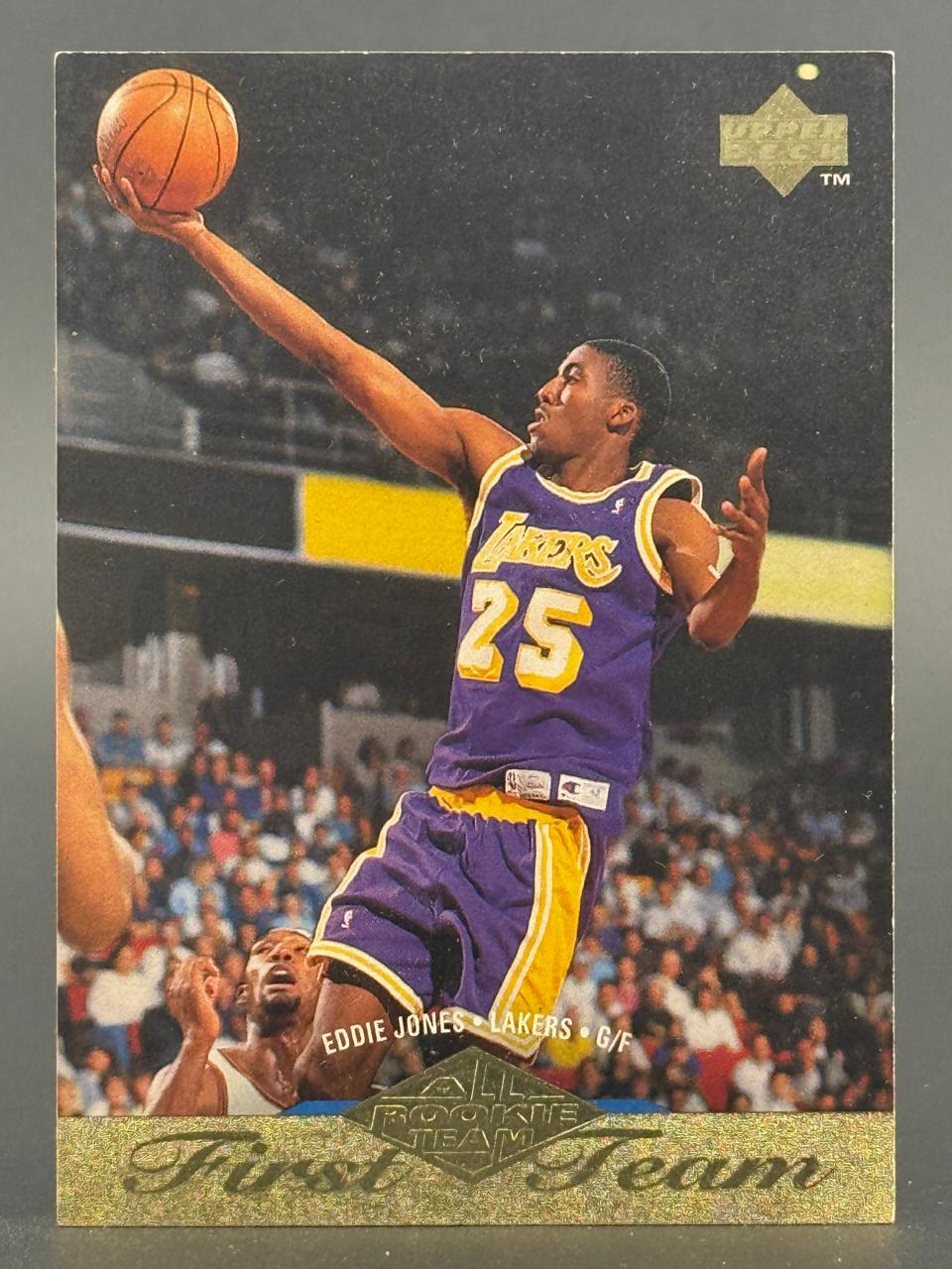 Eddie Jones 1994 Upper Deck All-Rookie Team trading card #25.