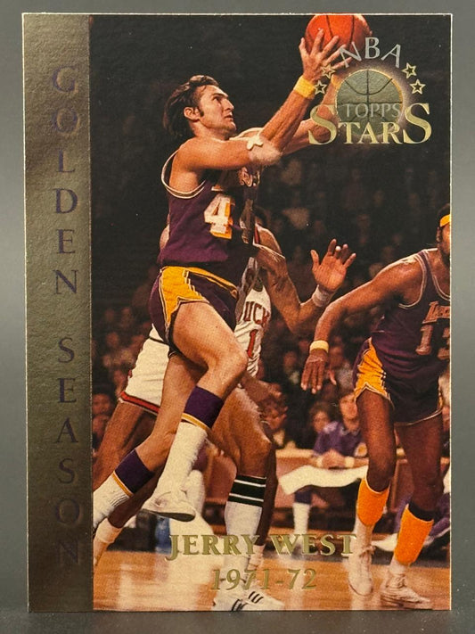 Jerry West trading card, 1997-98 Topps Stars, Golden Season.