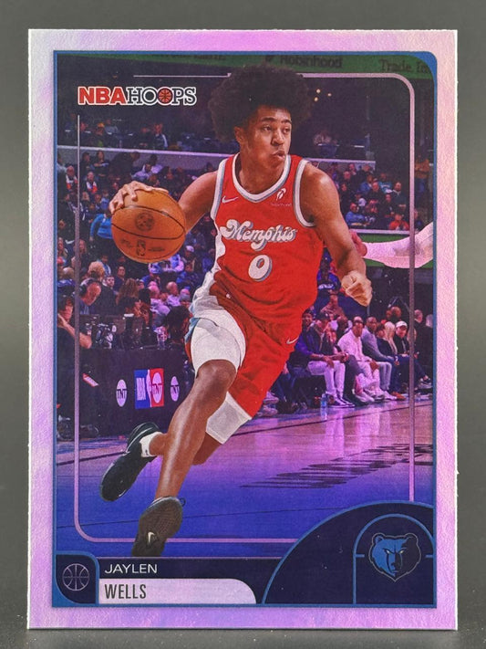 Jaylen Wells 2024-25 NBA Hoops trading card.