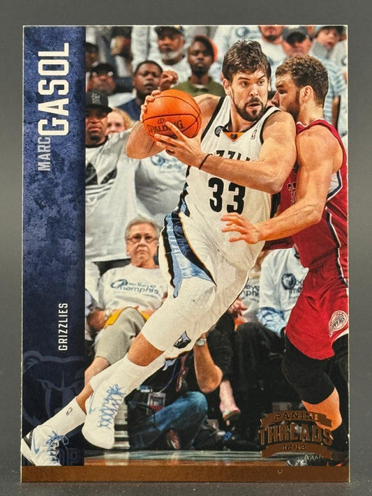 Marc Gasol 2012-13 Panini Threads basketball trading card.