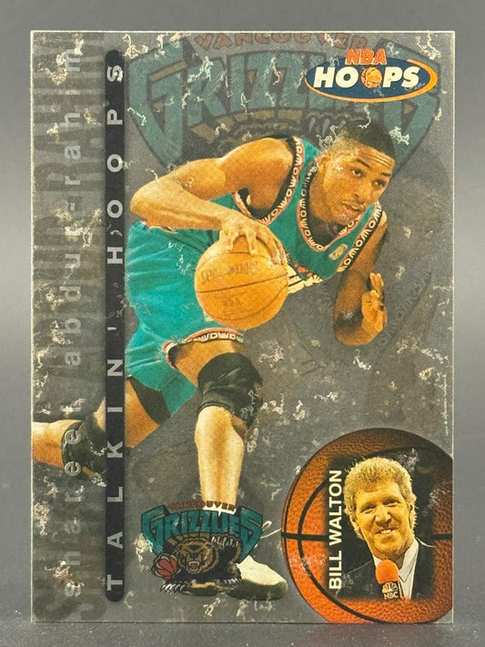 Shareef Abdur-Rahim 1997-98 NBA Hoops Talkin' Hoops basketball trading card.