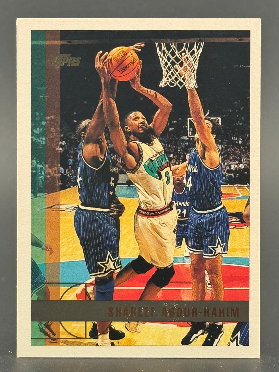 Shareef Abdur-Rahim 1996 Topps basketball card #3.