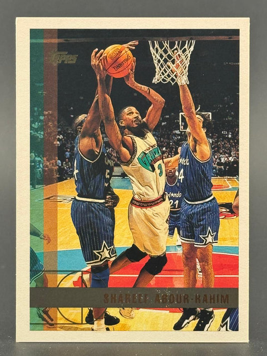 Shareef Abdur-Rahim 1996 Topps basketball card #3.