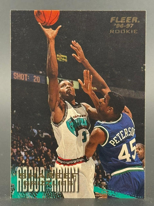 1996-97 Fleer Shareef Abdur-Rahim rookie basketball card.