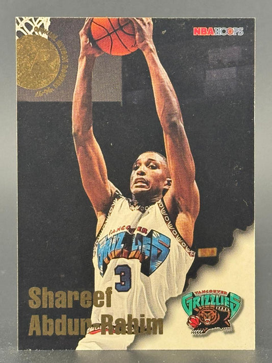Shareef Abdur-Rahim 1996-97 NBA Hoops basketball trading card.