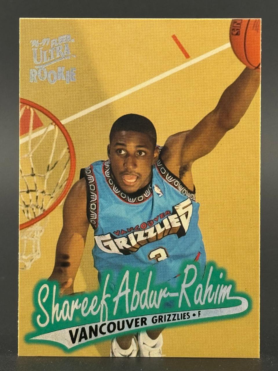 1996-97 Fleer Ultra Shareef Abdur-Rahim Rookie trading card.