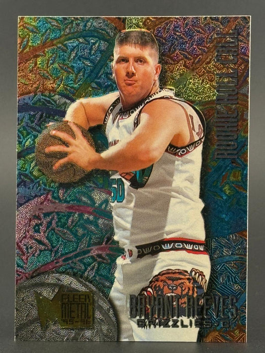 1995-96 Fleer Metal Bryant Reeves Rookie Roll Call basketball card.