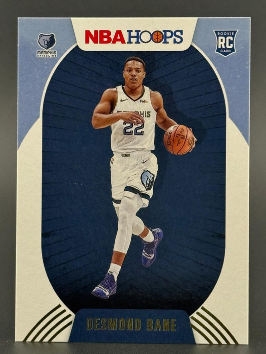 Desmond Bane 2020-21 NBA Hoops Rookie Card #202, Memphis Grizzlies.
