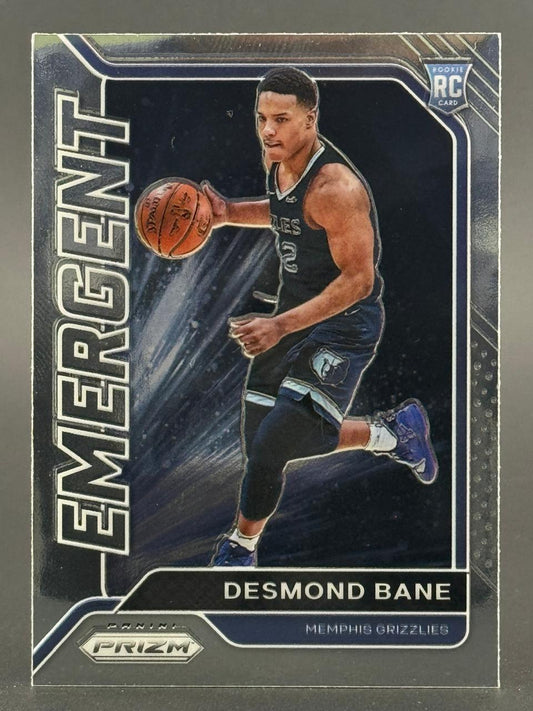 Desmond Bane 2020 Panini Prizm Emergent Rookie trading card.