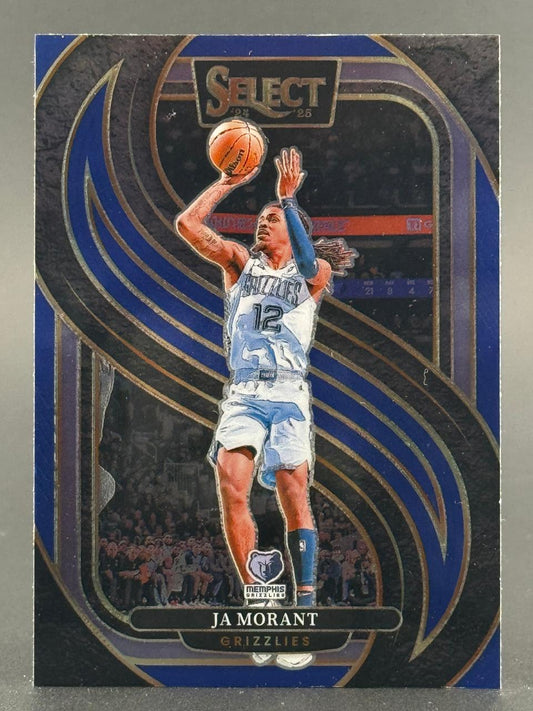 2024-25 Select Ja Morant Memphis Grizzlies basketball trading card.