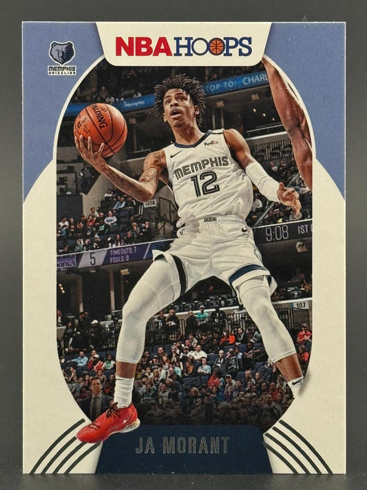 Ja Morant 2021-22 NBA Hoops basketball card.